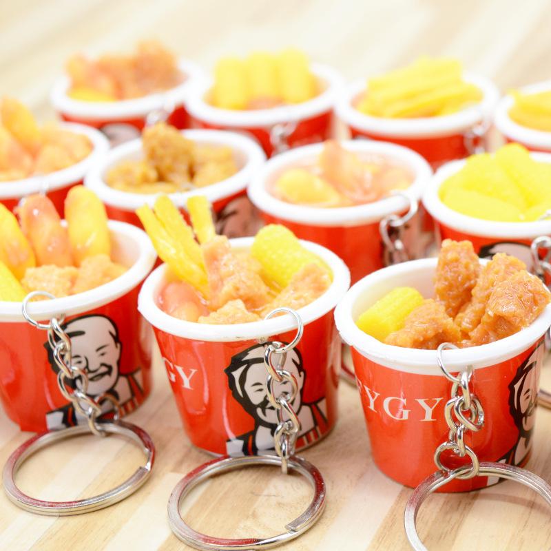 Keychains Creative Funny Keychain Fun French Fries Chicken Wing Backpack Small Pendant Toys Gift Fashion Car Key Chains Rings
Keychains Creative Funny Keychain Fun French Fries Chicken Wing Backpack Small Pendant Toys Gift Fashion Car Key Chains Rings