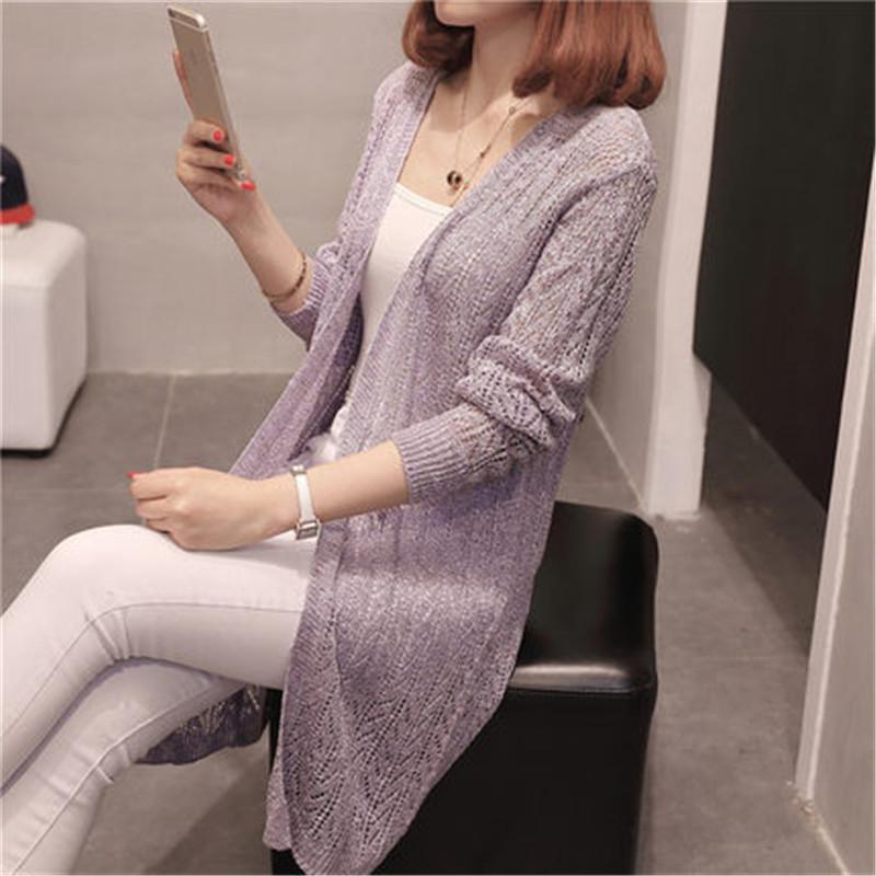 Women's Knits & Tees Long Causal Cardigan Sweaters Women Hollow Out Knitted Summer Knitwear Ladies V-Neck Girls Cardigans Sleeve Jumper Fema, White
Women's Knits & Tees Long Causal Cardigan Sweaters Women Hollow Out Knitted Summer Knitwear Ladies V-Neck Girls Cardigans Sleeve Jumper Fema, White