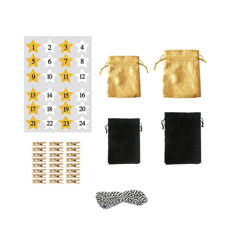 24Pcs Numbers Bag Christmas DIY Advent Calendar Ornament Christmas Gift Bags Calendar Countdown Bag Candy Storage
24Pcs Numbers Bag Christmas DIY Advent Calendar Ornament Christmas Gift Bags Calendar Countdown Bag Candy Storage
