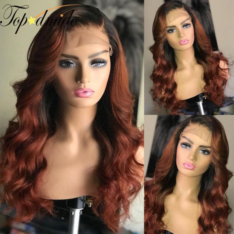 Lace Wigs Topodmido 13x4 Ombre Brown Color Front Body Wave Remy Human Hair Wig Pre Plucked Glueless For Women, Black;brown
Lace Wigs Topodmido 13x4 Ombre Brown Color Front Body Wave Remy Human Hair Wig Pre Plucked Glueless For Women, Black;brown