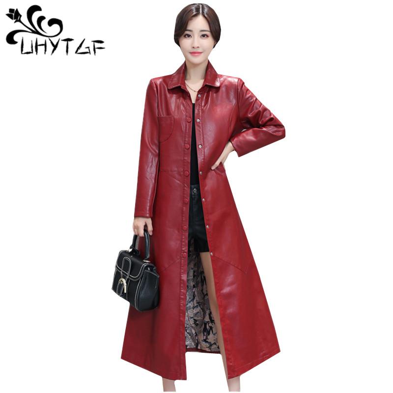 Women's Leather & Faux UHYTGF M-5XL Autumn Jacket Ladie Sheep Skin Long Plus Size Windbreaker Outerwear High Quality Women 784, Black
Women's Leather & Faux UHYTGF M-5XL Autumn Jacket Ladie Sheep Skin Long Plus Size Windbreaker Outerwear High Quality Women 784, Black