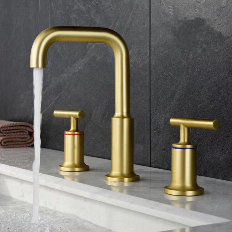 2021 New Bathroom Brass Brush Gold Double Handle Black Tap Luxury Basin Mixer Hot and Cold Shower Room Sink Faucet Ng97
2021 New Bathroom Brass Brush Gold Double Handle Black Tap Luxury Basin Mixer Hot and Cold Shower Room Sink Faucet Ng97