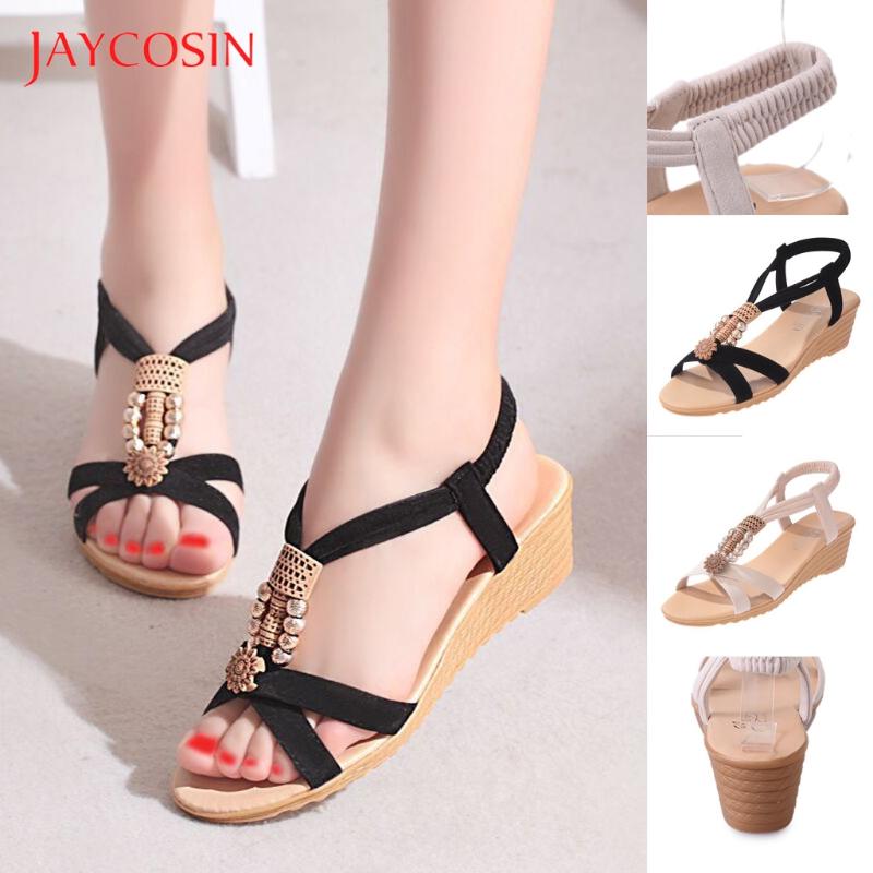 JAYCOSIN Summer Shoes Woman Sandals Elastic Strap Casual Beach Shoes Wedge Heels Woman Sandals Comfor Platform 2, Bg
JAYCOSIN Summer Shoes Woman Sandals Elastic Strap Casual Beach Shoes Wedge Heels Woman Sandals Comfor Platform 2, Bg