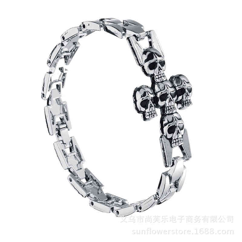 Bangle Charm Bracelets Personalized Fashion Jewelry Boutique Men's Skull Trendy Accessories