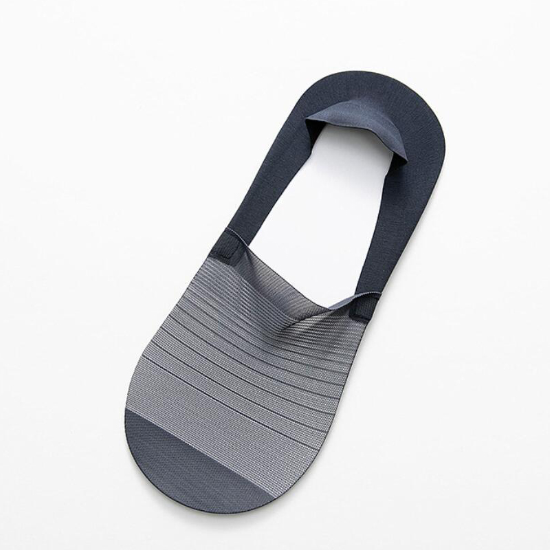 Men Socks Slippers Summer Solid Ice Silk Short Invisible Sock Slippers Traceless New No Show hosiery