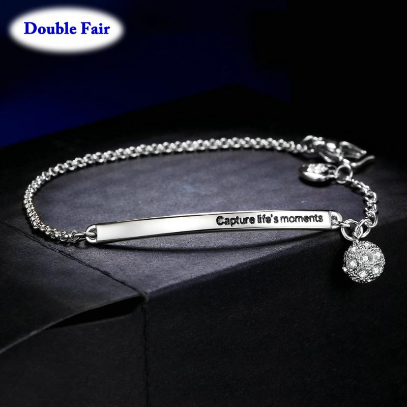 Charm Bracelets Classic Cubic Zirconia Ball Fashion "Capture Life's Moments" Rose/White Gold Color Jewelry For Women Gift DWH129/H130
Charm Bracelets Classic Cubic Zirconia Ball Fashion "Capture Life's Moments" Rose/White Gold Color Jewelry For Women Gift DWH129/H130