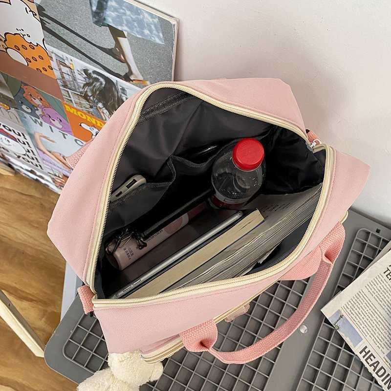 Korean Waterproof Nylon Small Backpack Women Fashion Mini Travel Backpacks Schoolbag for Tennager Girls Kawaii Shoulder Bags 210911