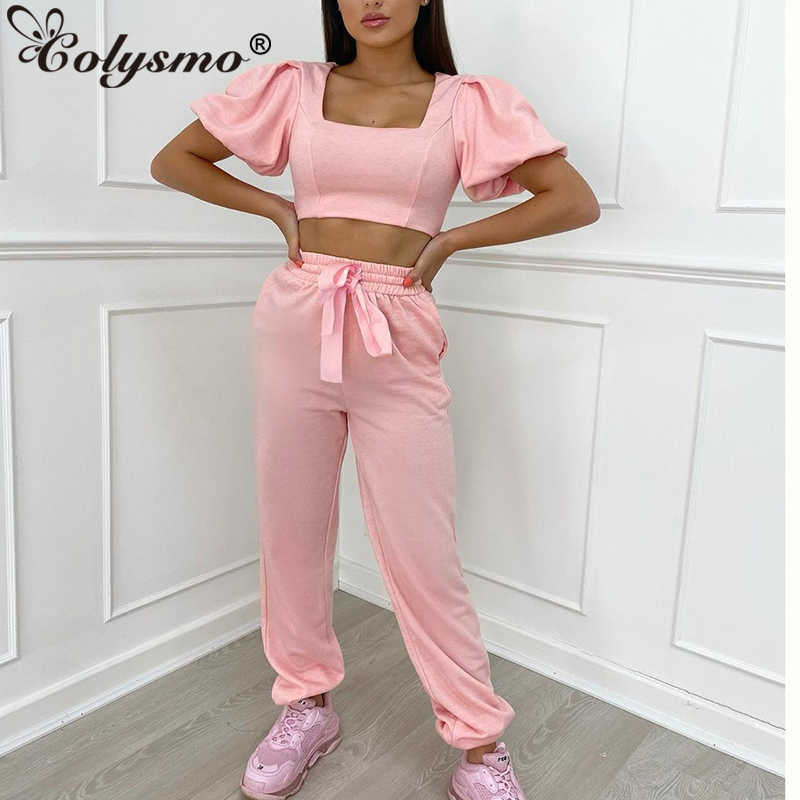 Colysmo Black Tracksuit Women Crop Top Two Piece Set Solid Color Ribbon Trousers 2 Summer Activewear Casual Clothes 210527, Pink
Colysmo Black Tracksuit Women Crop Top Two Piece Set Solid Color Ribbon Trousers 2 Summer Activewear Casual Clothes 210527, Pink