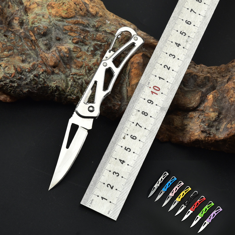 

Portable multifunctional folding knife outdoor knife multi-function mini folding knife with key button EDC gadget HW153