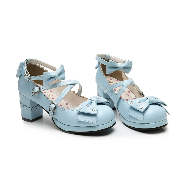 Sweet Lolita Daily Footwear Bowknot Strass Cross High Heel Thick Round Toe Simple Handcrafted Cosplay Shoes 3d8i
Sweet Lolita Daily Footwear Bowknot Strass Cross High Heel Thick Round Toe Simple Handcrafted Cosplay Shoes 3d8i