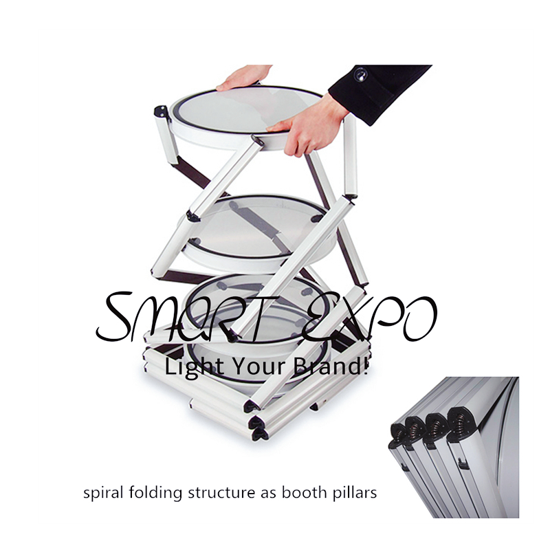 10ft Exhibition Advertising Display Backwall Show Booth with Cutom Full Color Printing Portable Carry Bags