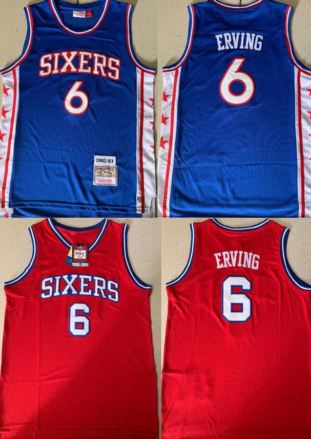 Men S-2XL Basketball jerseys 6 Julius Erving retro Black white City jersey and short, Black;red
Men S-2XL Basketball jerseys 6 Julius Erving retro Black white City jersey and short, Black;red