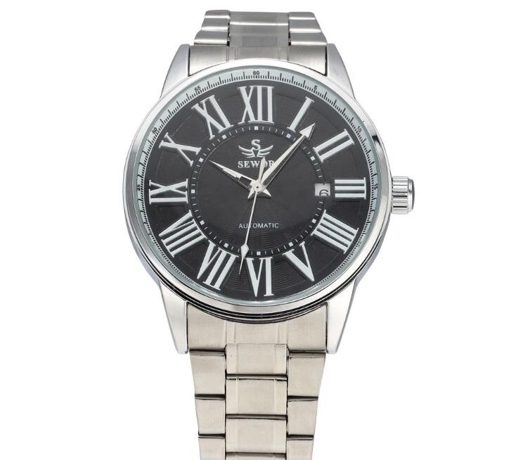 Classic SEWOR Automatic Men's Watch with Stainless Steel Bracelet Model SEW05-3