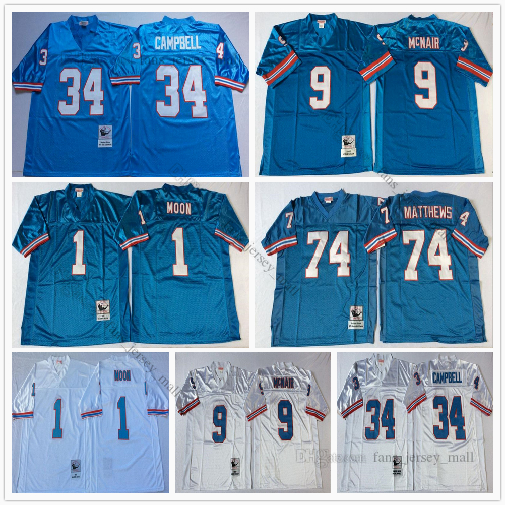 NCAA Vintage Football 1 Warren Moon Jersey 9 Steve McNair 34 Earl Campbell 74 Bruce Matthews Jerseys Men Blue White Mitchell and Ness, Black;red 
NCAA Vintage Football 1 Warren Moon Jersey 9 Steve McNair 34 Earl Campbell 74 Bruce Matthews Jerseys Men Blue White Mitchell and Ness, Black;red