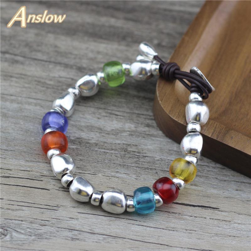 Charm Bracelets Anslow Creative Design Fashion Wristband Wedding Birthday Jewelry & Bangles Colorful Resin Beads Cuff Gift LOW0852LB
Charm Bracelets Anslow Creative Design Fashion Wristband Wedding Birthday Jewelry & Bangles Colorful Resin Beads Cuff Gift LOW0852LB