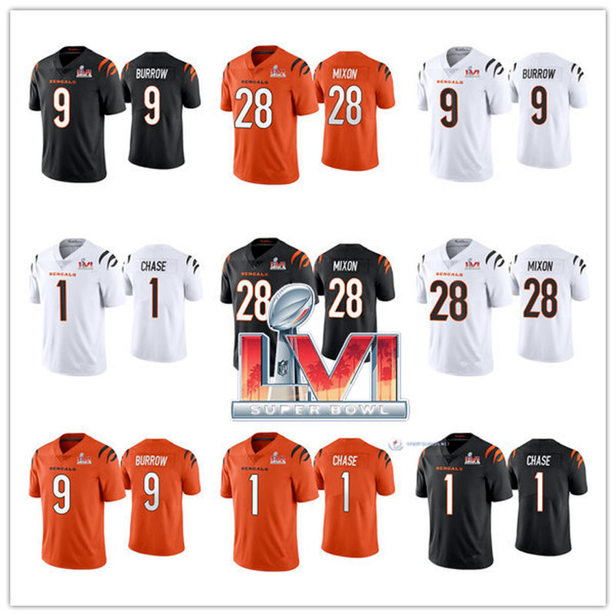 2022 Cincinnati''Bengals''MEN Tee Higgins Joe Mixon Ja'marr Chase joe burrow Vapor Limited Super football Bowl LVI Jersey
2022 Cincinnati''Bengals''MEN Tee Higgins Joe Mixon Ja'marr Chase joe burrow Vapor Limited Super football Bowl LVI Jersey