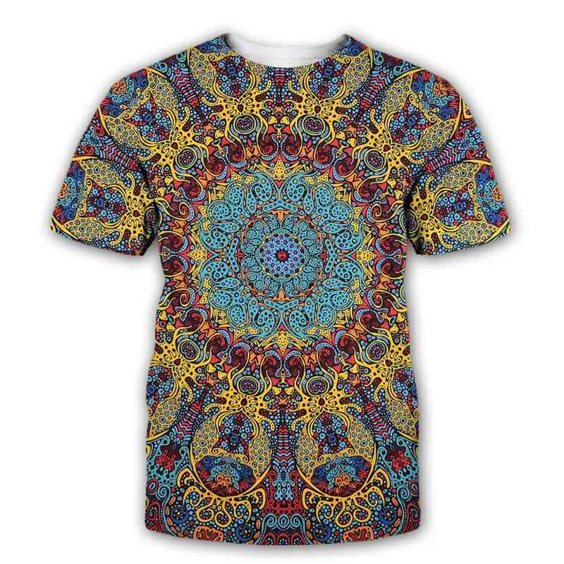Fashion Trippy T-shirt Glow in the Dark 3D Psychedelic Printed Men Women Short Sleeves Summer Streetwear Casual T shirt 210629