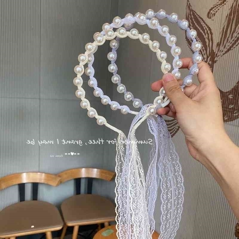 hoop band system Fairy with female binding hair gentle lace ribbon super fairy braid PEARL RIBBON headdress
hoop band system Fairy with female binding hair gentle lace ribbon super fairy braid PEARL RIBBON headdress