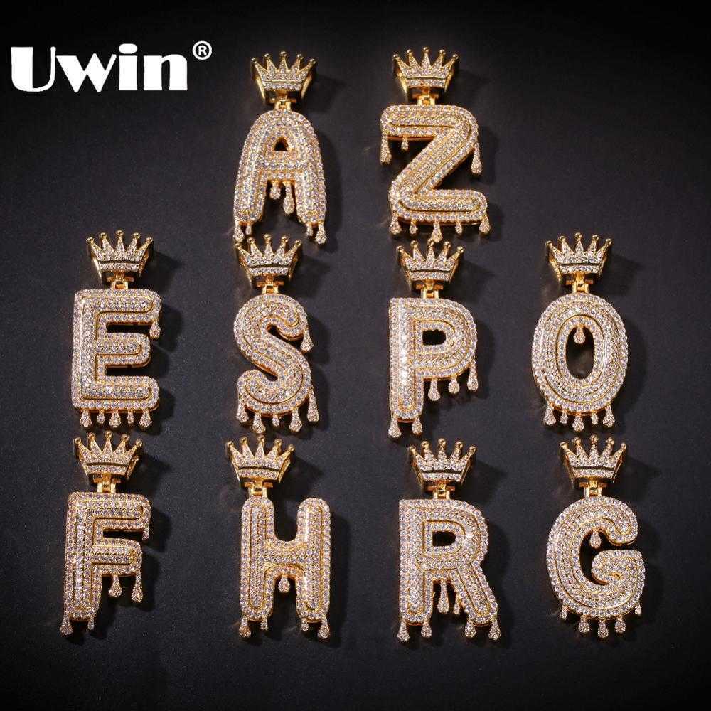 Uwin Crown Necklace Pave Iced Out Cubic Zirconia 26 English Initial Letters Pendant Gift Fashion Jewelry
Uwin Crown Necklace Pave Iced Out Cubic Zirconia 26 English Initial Letters Pendant Gift Fashion Jewelry