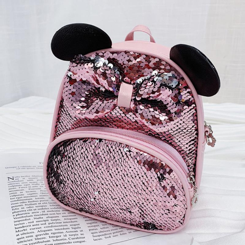 School Bags Kids Cartoon Backpack Girls Sequin Travel Shoulder Bag Hiking Backpacks For Cute Mouse Ear Shaped Small Sac 
School Bags Kids Cartoon Backpack Girls Sequin Travel Shoulder Bag Hiking Backpacks For Cute Mouse Ear Shaped Small Sac