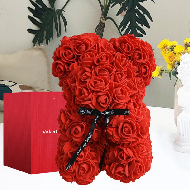 1pcs DIY Rose Teddy Sterling Silver Ring Necklace Gift Box Set Valentine'S Day Present For Your Wife Mother Rose Bear Wife Gifts, Black
1pcs DIY Rose Teddy Sterling Silver Ring Necklace Gift Box Set Valentine'S Day Present For Your Wife Mother Rose Bear Wife Gifts, Black