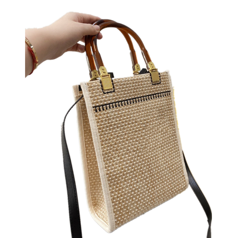 Straw Tote FF Brand Luxury Belt Shoulder Bag 28*20CM Vacation Beach Bags Women Purse Lady Wallets Fanny Pack Fashion Designer Boutique Handmade a2, Accessories fee(not sale separately)
Straw Tote FF Brand Luxury Belt Shoulder Bag 28*20CM Vacation Beach Bags Women Purse Lady Wallets Fanny Pack Fashion Designer Boutique Handmade a2, Accessories fee(not sale separately)