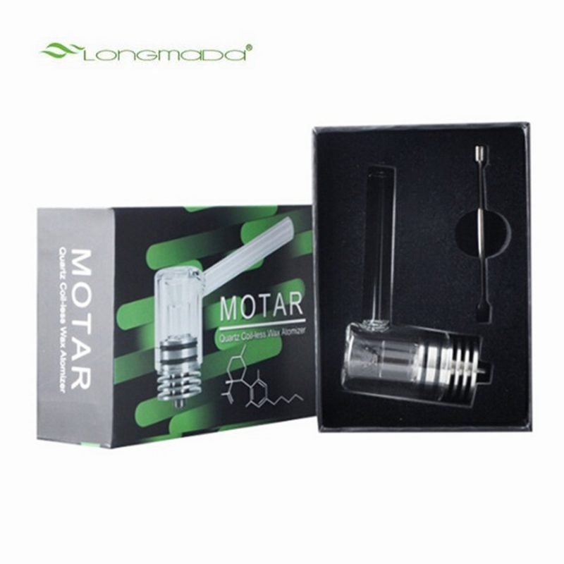 Authentic Longmada Motar Wax Tank Vaporizer 45W Max Support Concentrate Atomizer Glass Pipe Dabber 22mm Diameter for 510 Thread Box Mod Batt
Authentic Longmada Motar Wax Tank Vaporizer 45W Max Support Concentrate Atomizer Glass Pipe Dabber 22mm Diameter for 510 Thread Box Mod Batt