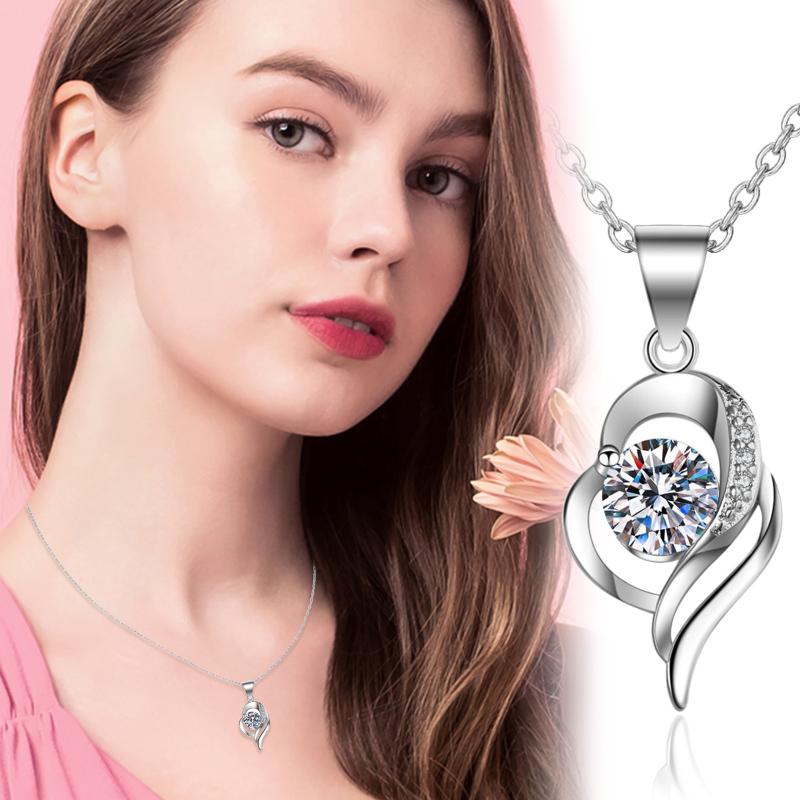 Chains Heart Shaped Necklace For Women Round White Stone Hand Jewelry Fashion Vintage Female, Silver
Chains Heart Shaped Necklace For Women Round White Stone Hand Jewelry Fashion Vintage Female, Silver