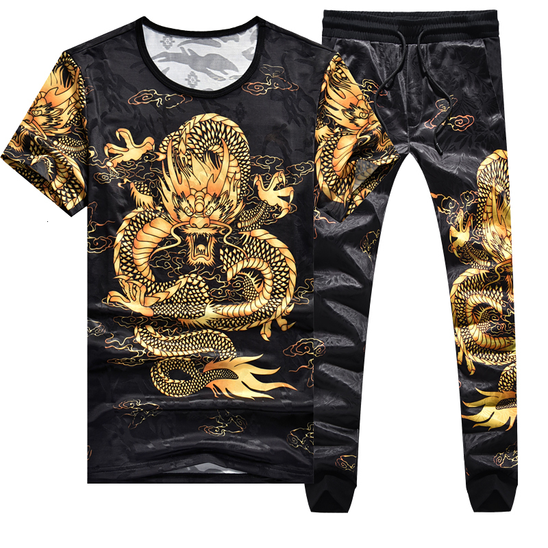 New 2021 Summer Chinese Dragon Tracksuits Men's Sport Short Sleeves T-shirt+pants Sportswear Brand Sporting Suit Print Clothess Zd2z, 3025 050
New 2021 Summer Chinese Dragon Tracksuits Men's Sport Short Sleeves T-shirt+pants Sportswear Brand Sporting Suit Print Clothess Zd2z, 3025 050