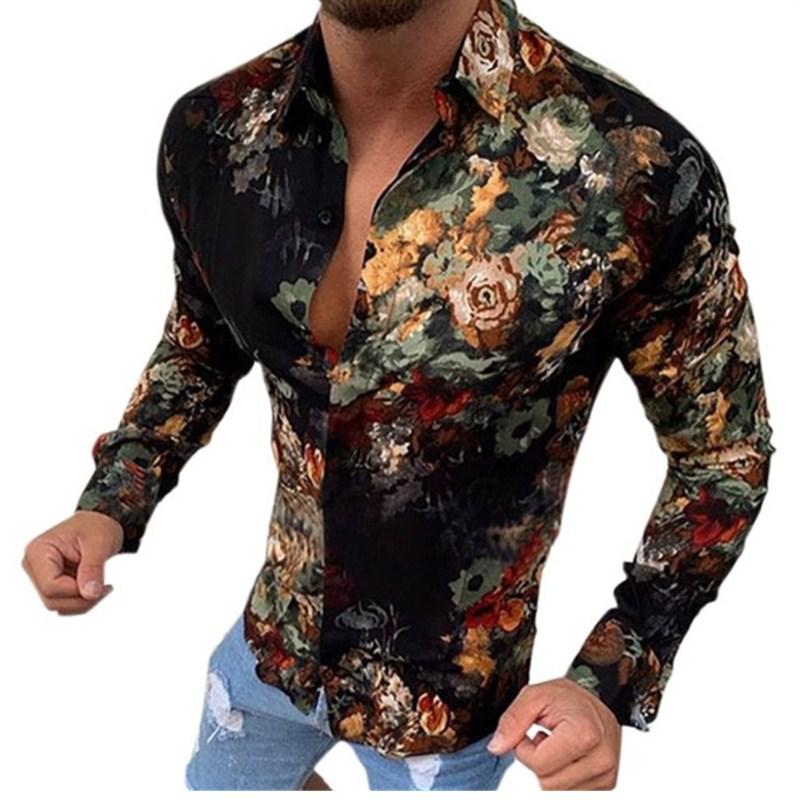 Men's Casual Shirts Luxury Shirt Men Slim Fit Long Sleeve Print Masculina Manga Longa Prom Party, White;black
Men's Casual Shirts Luxury Shirt Men Slim Fit Long Sleeve Print Masculina Manga Longa Prom Party, White;black
