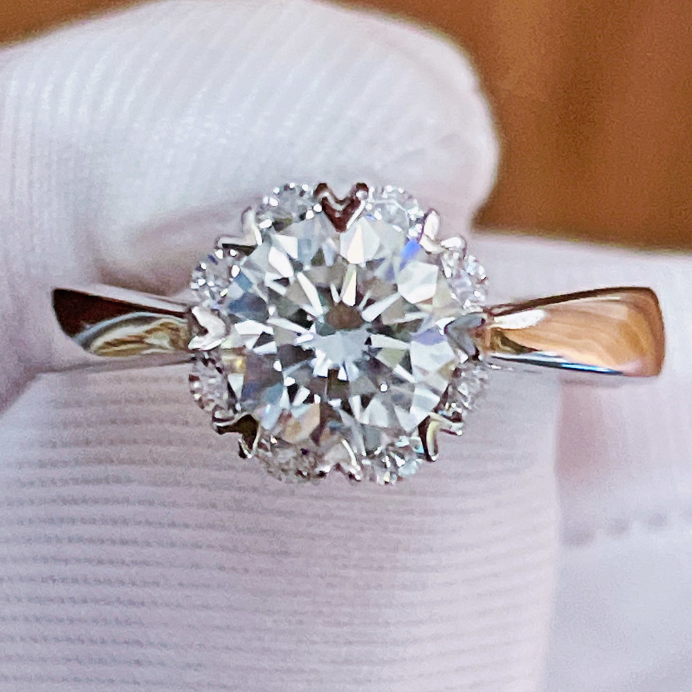Sun Flower Design Real Moissanite Rings Size 6.5mm 1CT Resizable Adjustable Ring 14K White Gold Plated 925 Silver Lab Diamond
Sun Flower Design Real Moissanite Rings Size 6.5mm 1CT Resizable Adjustable Ring 14K White Gold Plated 925 Silver Lab Diamond