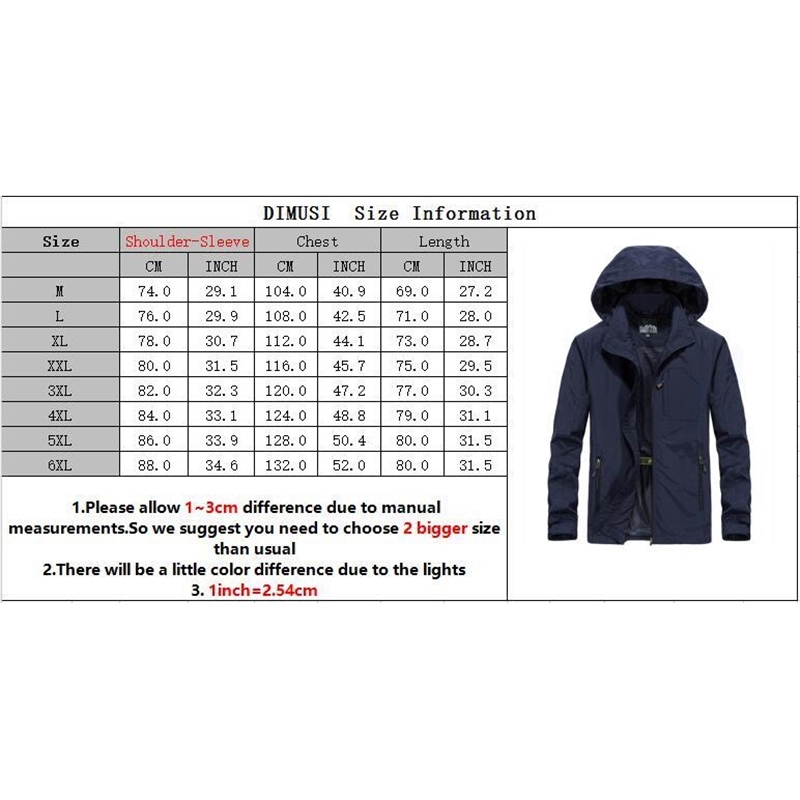 DIMUSI Autumn Men's Thin Jacket Male Casual Overcoat Army Tactics Windbreaker Jacket Mens Waterproof Breathable Hooded 6XLTA205 T200102