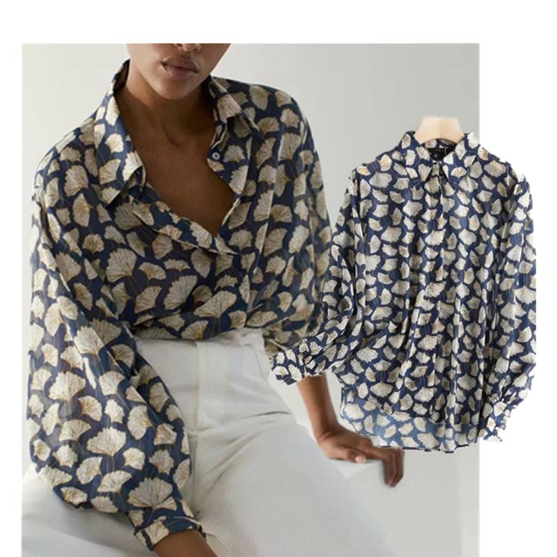 Women' Blouses & Shirts Autumn Blouse Women England Style Fashion Elegant Leaf Printing Loose Silk Blusas Mujer De Moda 2021 Shirt Tops, As picture
Women' Blouses & Shirts Autumn Blouse Women England Style Fashion Elegant Leaf Printing Loose Silk Blusas Mujer De Moda 2021 Shirt Tops, As picture