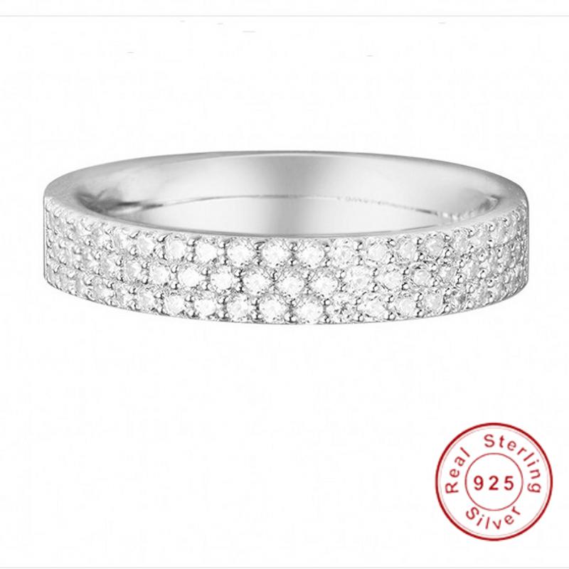 Cluster Rings Lose Money Eternity Promise Ring 925 Sterling Silver 3 Rows Pave Simulated Diamond Wedding Band For Women Men Fine Jewelry
Cluster Rings Lose Money Eternity Promise Ring 925 Sterling Silver 3 Rows Pave Simulated Diamond Wedding Band For Women Men Fine Jewelry