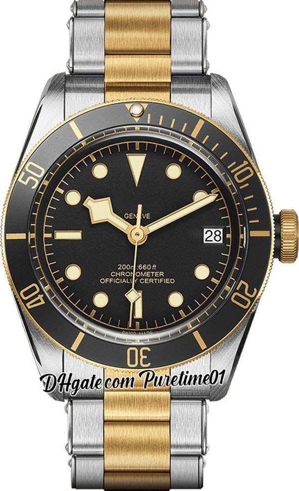 41mm 79733N Miyota 8215 Automatic Mens Watch Two Tone Yellow Gold Black Dial White Markers Stainless Steel Bracelet Sports Watches 2 Styles Puretime01 TD05b2, Customized waterproof service
41mm 79733N Miyota 8215 Automatic Mens Watch Two Tone Yellow Gold Black Dial White Markers Stainless Steel Bracelet Sports Watches 2 Styles Puretime01 TD05b2, Customized waterproof service