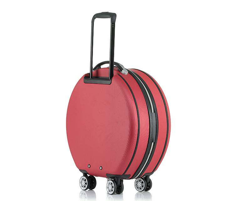 Suitcases Women Rolling Suitcase With Cosmetic Case,Round ABS+PC Travel Luggage Bag ,Universal Wheel Trip Trolley Box And Handbag