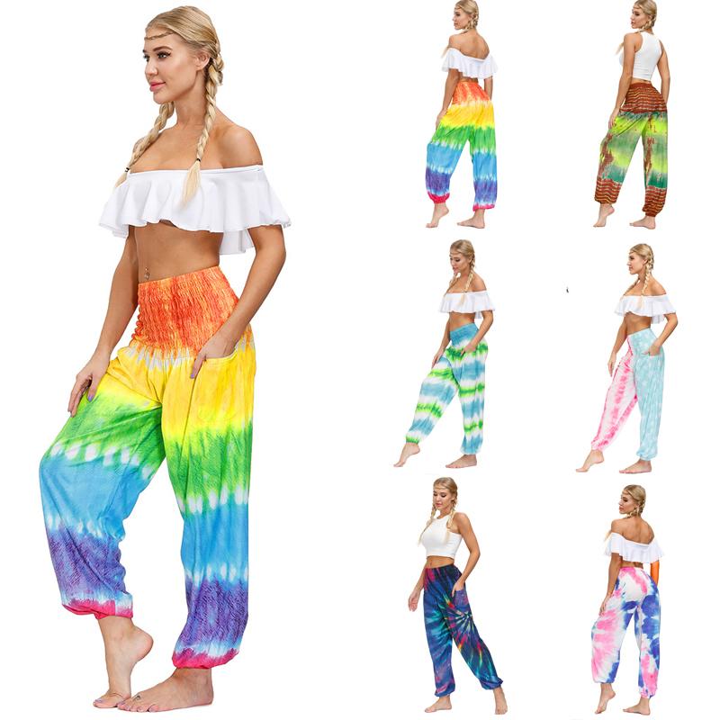 Tie-Dye Printed Women's Loose Casual Pants Sports Fitness Running High Waist Yoga Pants Wide-Leg Trousers Bloomers Bohemia, Yci122
Tie-Dye Printed Women's Loose Casual Pants Sports Fitness Running High Waist Yoga Pants Wide-Leg Trousers Bloomers Bohemia, Yci122