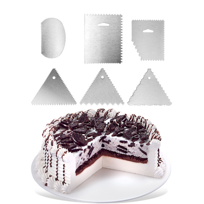 6Pcs/set Cake Scraper Stainless Steel Edge Decorating Comb & Icing Smoother Buttercream Side Polisher Bakeware Tools JKXB2103
6Pcs/set Cake Scraper Stainless Steel Edge Decorating Comb & Icing Smoother Buttercream Side Polisher Bakeware Tools JKXB2103