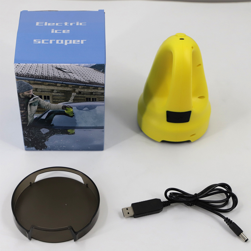 Car Ice Scraper USB Electric Heated Snow Removal Rechargeable Ice Scraper Windshield Glass Auto Car Window Defrost Clean Tools