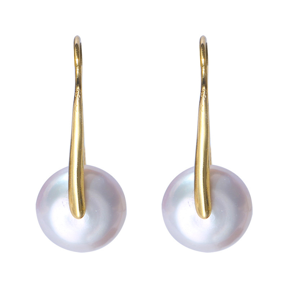 S925 Sterling Silver Pearl Dangle Earring Prevent Allergy Earrings for Women Gril Gift Freshwater Natural Pearls