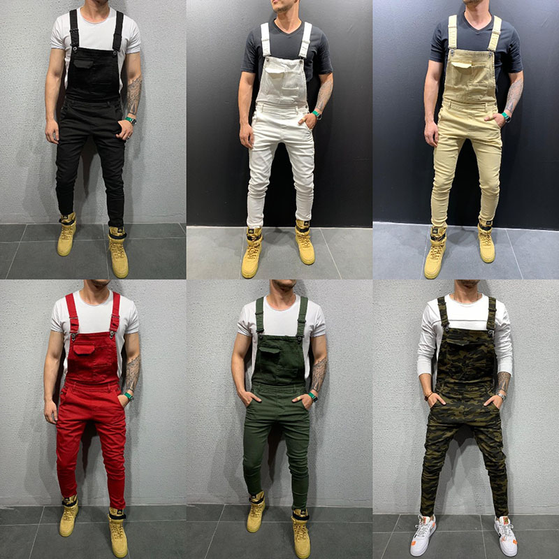 Men's Camouflage Jeans Jumpsuits Hi Street Distressed Denim Bib Overalls For Man Suspender Pants S - 3XL Round The Waist, White
Men's Camouflage Jeans Jumpsuits Hi Street Distressed Denim Bib Overalls For Man Suspender Pants S - 3XL Round The Waist, White