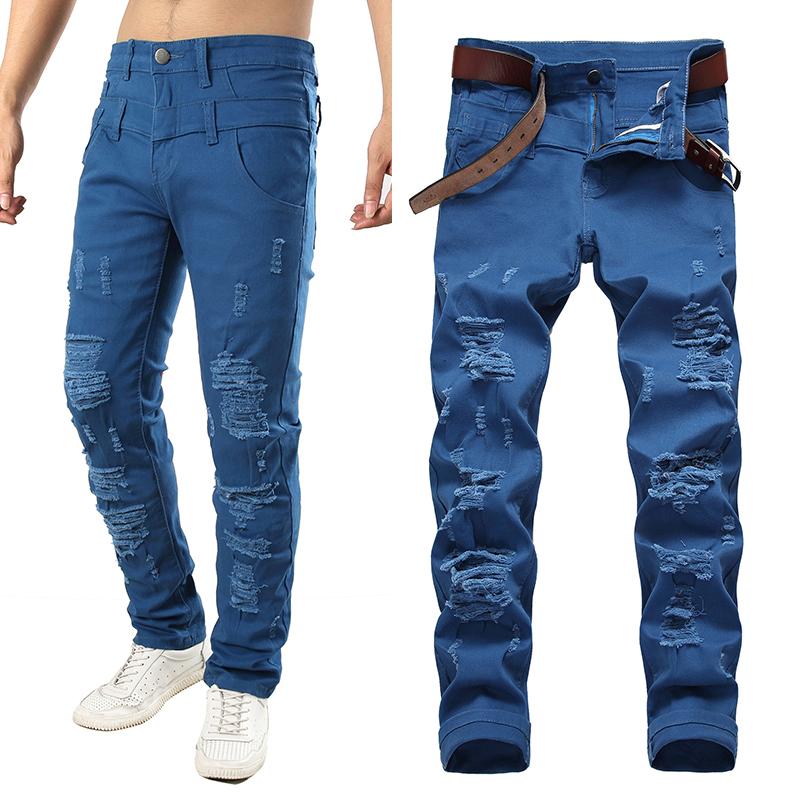 Men's Jeans Stretch All-match Trousers High-end Korean Version Slim Pants 2021 Trend, Blue
Men's Jeans Stretch All-match Trousers High-end Korean Version Slim Pants 2021 Trend, Blue
