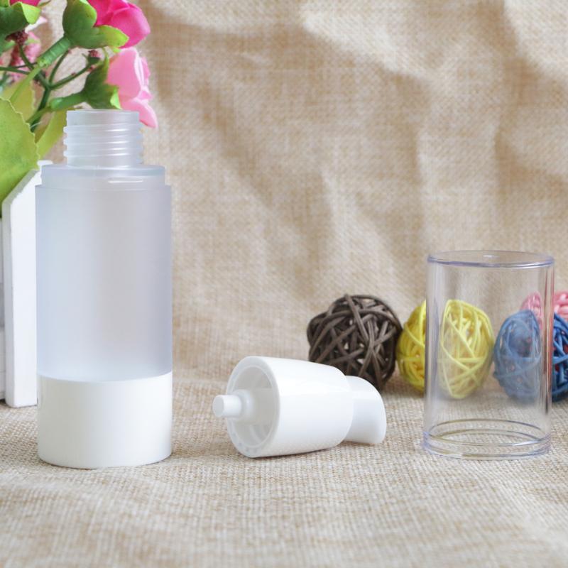 15ml 30ml 50ml Refillable Portable Travel Frosted Shampoo Bottle Makeup BB CC Cream Liquid Empty Cosmetic Containers 10pcs/lot