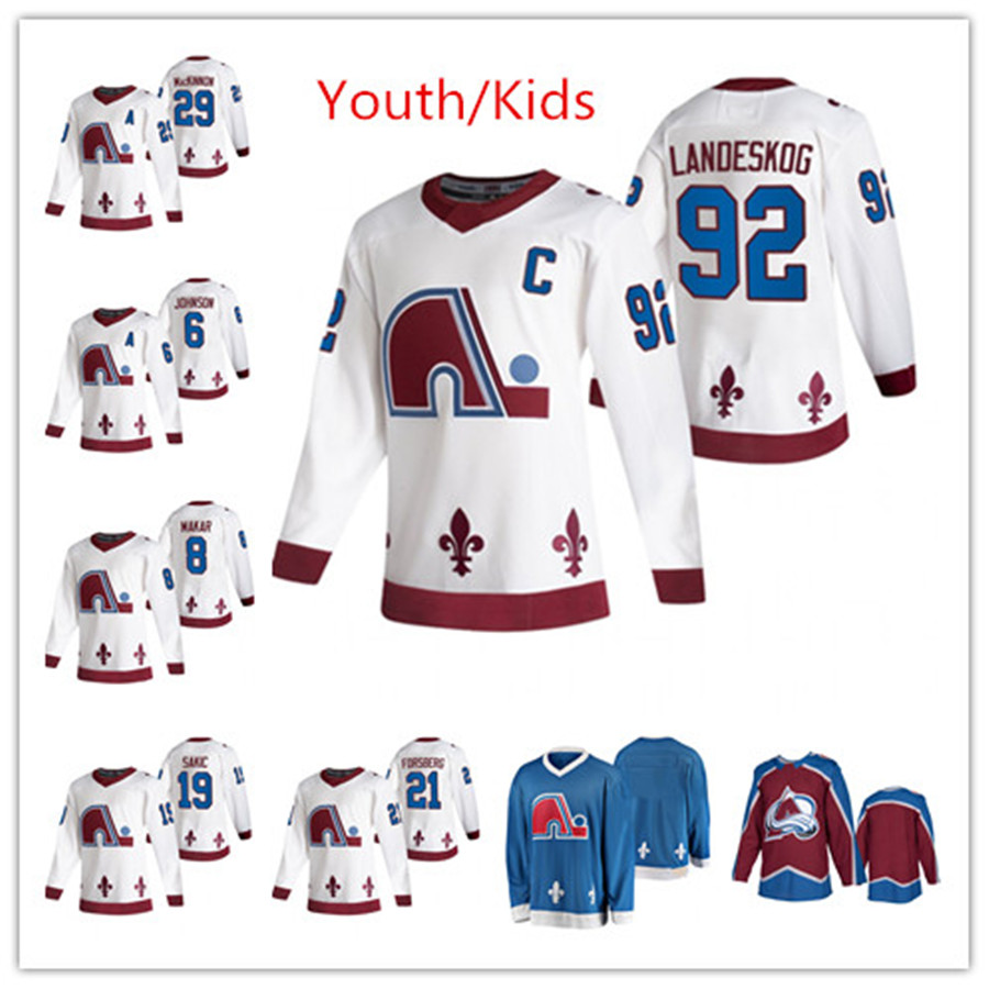 Youth Colorado Avalanche Gabriel Landeskog 2021 Reverse Retro Hockey Jersey Cale Makar Tyson Jost Mikko Rantanen Nathan MacKinnon Ian Cole, Black;red
Youth Colorado Avalanche Gabriel Landeskog 2021 Reverse Retro Hockey Jersey Cale Makar Tyson Jost Mikko Rantanen Nathan MacKinnon Ian Cole, Black;red