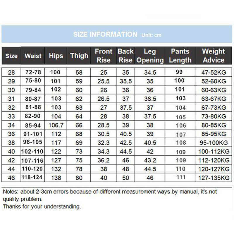 Pants Men Business Straight Cotton Trousers Stretch Man Elastic Slim Fit Casual Big Plus Size 42 44 Black Khaki Red Blue Pant 211112