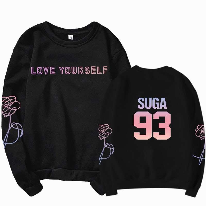 jungkook Unisex hoody kpop jung kook hoodies 97 sweatshirt love yourself KPOP hoody sweatshirt XL for casual harajuku kpop hoody 201212