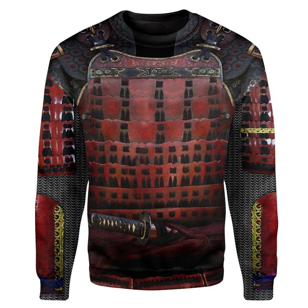 Cosplay Fashion Men Hoodie The Last Samurai armor 3D Printed Harajuku Sweatshirt Unisex Casual Pullover sudadera hombre KJ078 201020