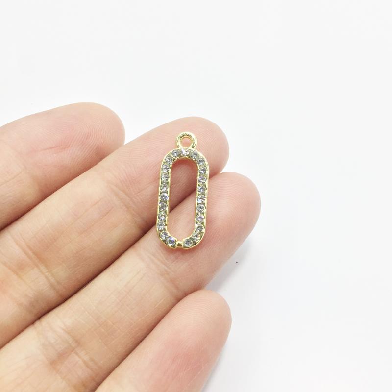 Charms Eruifa 6pcs 18*8mm Connector Rhinestone Coin Zinc Alloy Necklace Earring Bracelet Jewelry DIY Handmade 2 Colors, Bronze;silver
Charms Eruifa 6pcs 18*8mm Connector Rhinestone Coin Zinc Alloy Necklace Earring Bracelet Jewelry DIY Handmade 2 Colors, Bronze;silver
