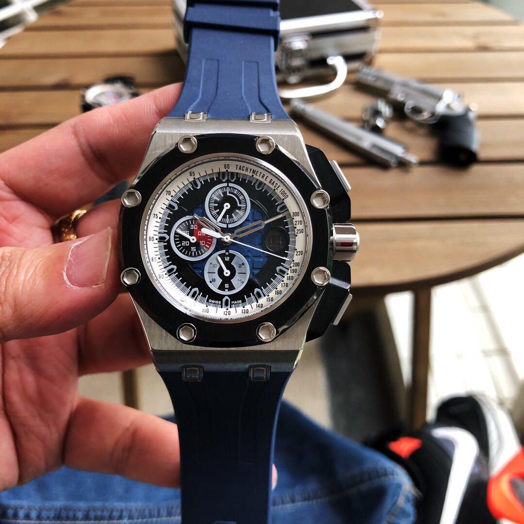 Super 98 montre DE luxe 3126 automatic mechanical movement watches 44mm*13mm 316 fine steel case rubber strap original buckle, Box
Super 98 montre DE luxe 3126 automatic mechanical movement watches 44mm*13mm 316 fine steel case rubber strap original buckle, Box