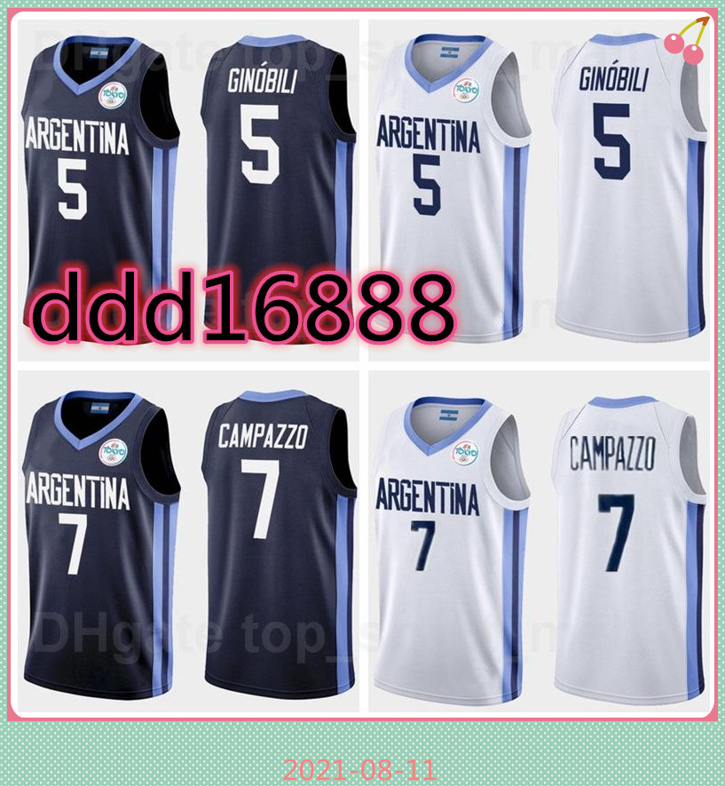 2021 Tokyo Olympics Argentina Basketball Jersey 7 Facundo Campazzo 5 Manu Ginobili 4 Luis SCOLA 29 Patricio GARINO 14 Gabriel DECK 12 Marcos DELIA Man Woman Youth, Navy blue
2021 Tokyo Olympics Argentina Basketball Jersey 7 Facundo Campazzo 5 Manu Ginobili 4 Luis SCOLA 29 Patricio GARINO 14 Gabriel DECK 12 Marcos DELIA Man Woman Youth, Navy blue
